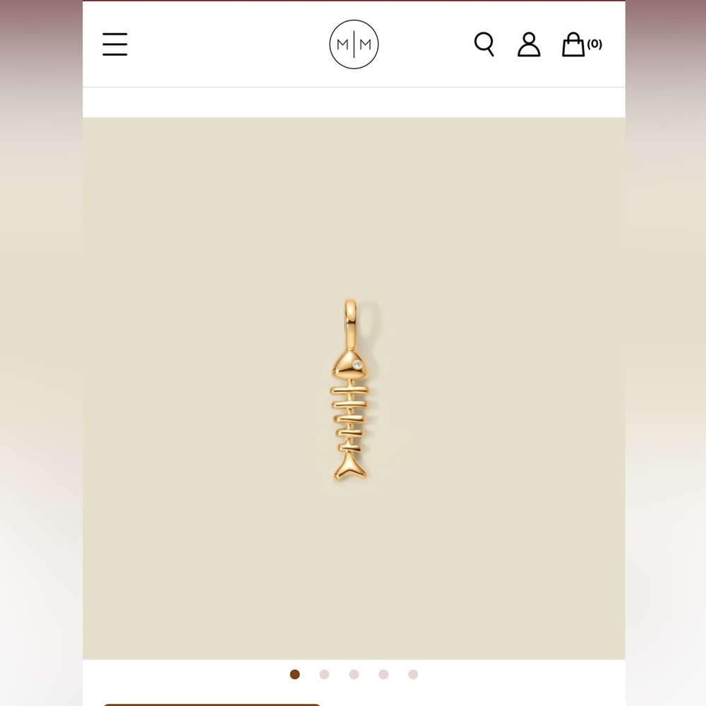Fishbone Charm